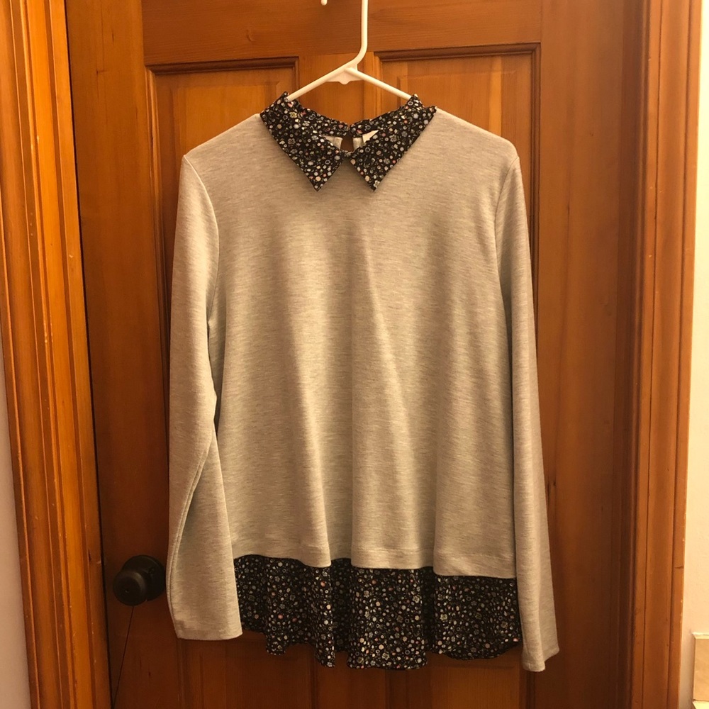 Loft Mixed Media Longsleeve top